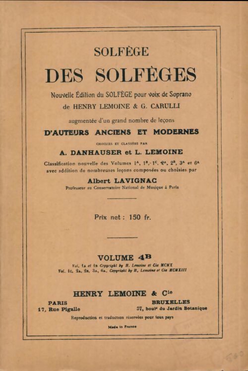 Solfège des solfèges Volume 4B - Collectif - Livre