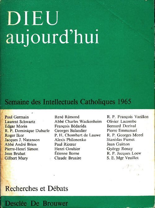 Dieu aujourd'hui - Collectif - Livre