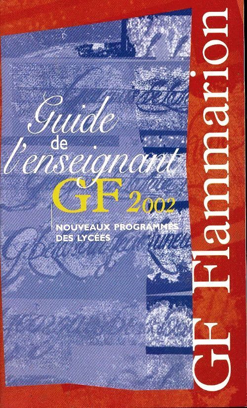 Guide de l'enseignant 2002 lycées - Inconnu - Livre