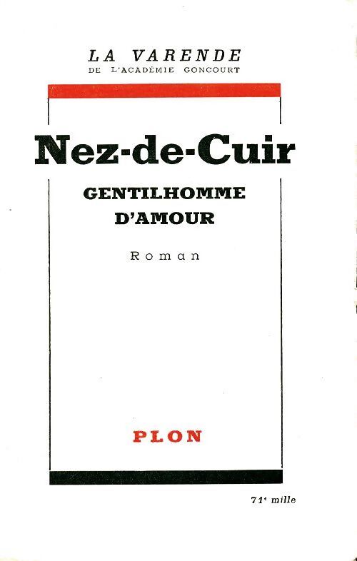 Nez de cuir - Jean De la Varende - Livre
