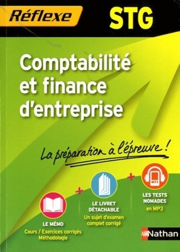 Comptabilité et finance d'entreprise Terminale STG - Philippe Montségur - Livre