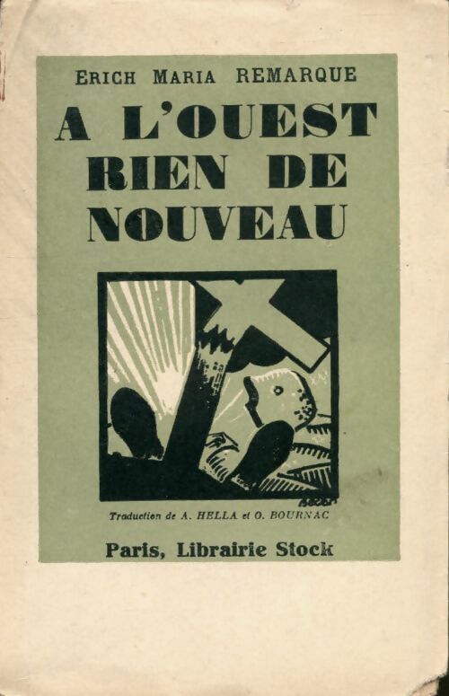 À l'ouest rien de nouveau - Erich Maria Remarque - Livre