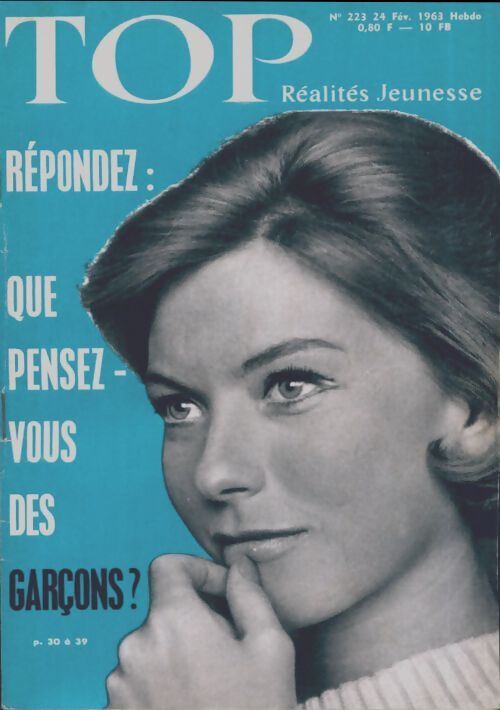 Top réalités jeunesse n°223 : Que pensez-vous des garçons ? - Collectif - Livre