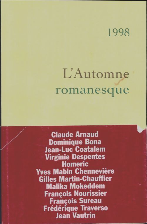 L'automne romanesque 1998 - Collectif - Livre
