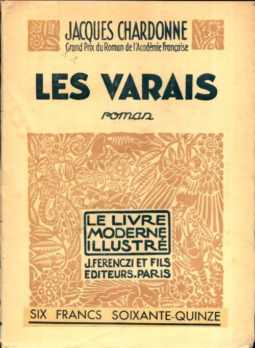 Les Varais - Jacques Chardonne - Livre