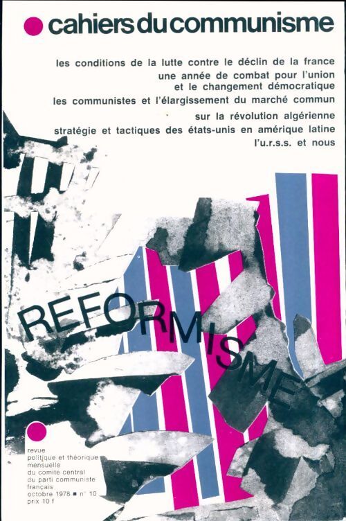 Cahiers du communisme n°10 - Collectif - Livre