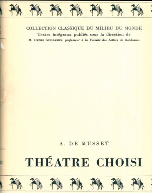 Théâtre choisi - Alfred De Musset - Livre