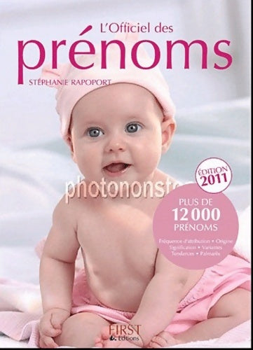 L'officiel des prénoms 2011 - Stéphanie Rapoport - Livre