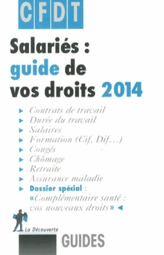 Salaries : guide vos droits 2014 - CFDT - Livre