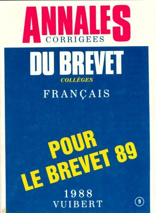 Français brevet corrigés 89 - Collectif - Livre