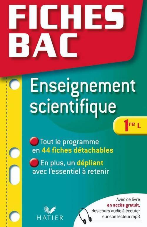 Enseignement scientifique 1re L - Isabelle Bednarek-Maitrepierre - Livre
