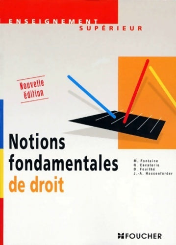 Notions fondamentales de droit - R. Cavalerie - Livre