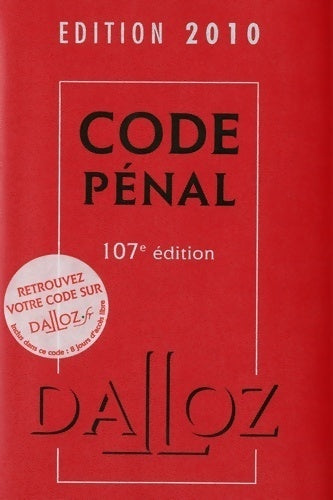 Code pénal 2010 - Yves Mayaud - Livre