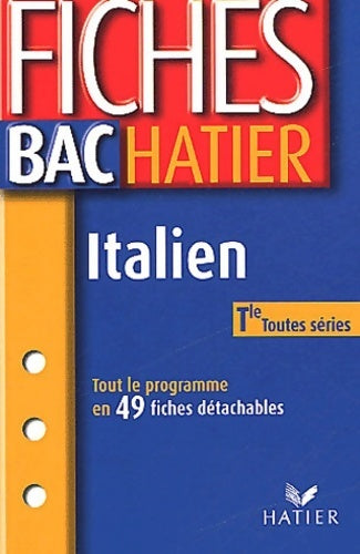 Italien : Terminales toutes séries - Jacques Guesdon - Livre