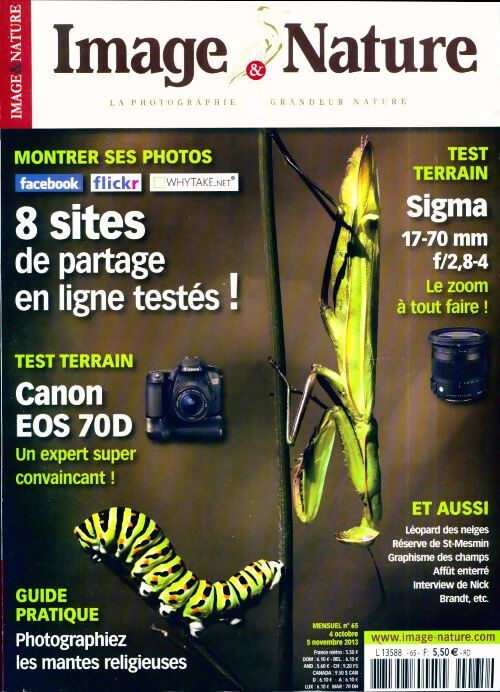 Image & nature n°65 : 8 sites de partage en ligne testés ! - Collectif - Livre