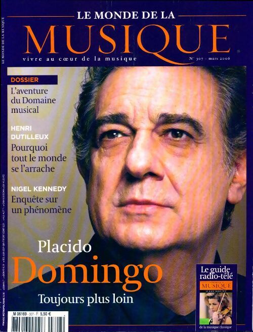 Le monde de la musique n°307 : Placido Domingo - Collectif - Livre