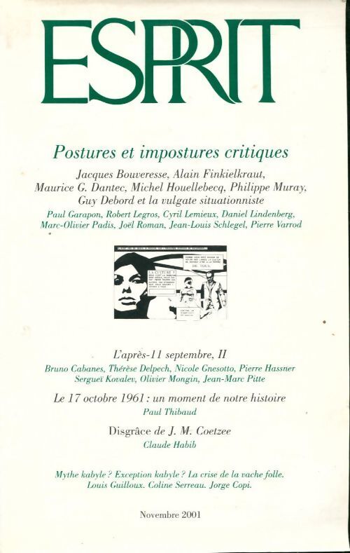 Esprit (nouvelle série) n°279 - Collectif - Livre