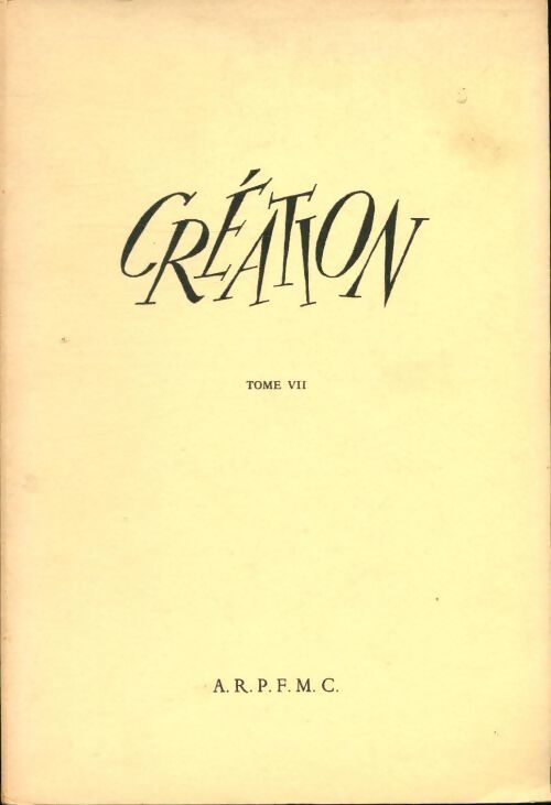 Création n°7 - Collectif - Livre