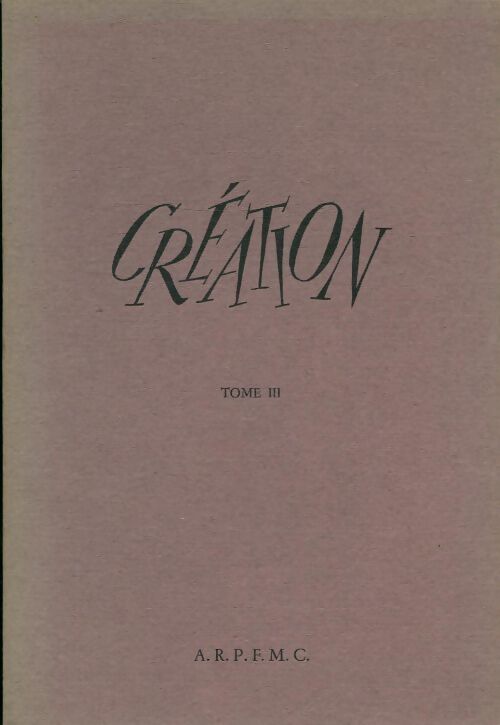Création n°3 - Collectif - Livre