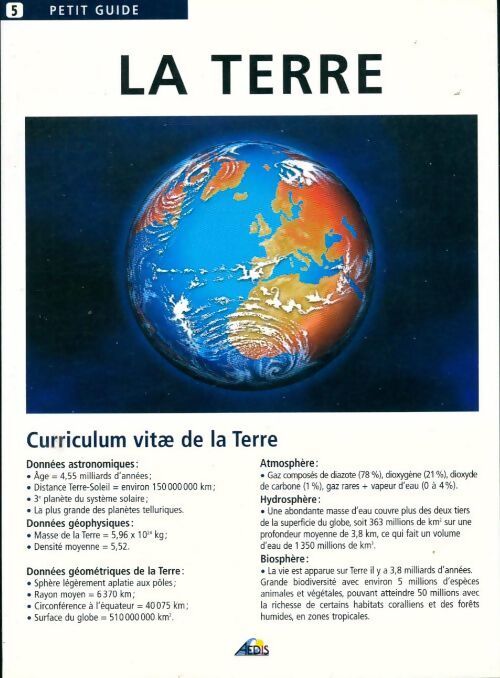 La terre - Pierre Lavina - Livre