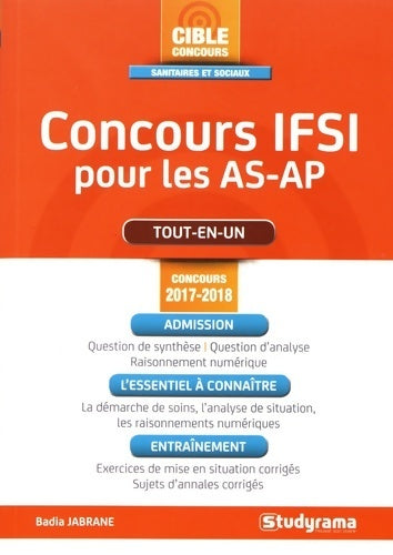 Concours IFSI pour les AS-AP 2017-2018 - Collectif - Livre