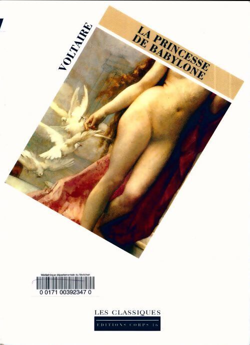 La princesse de Babylone - Voltaire - Livre