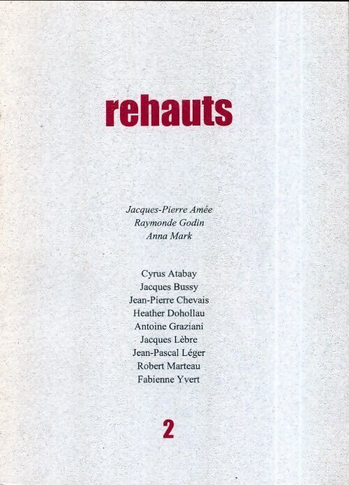 Rehauts n°2 - Collectif - Livre