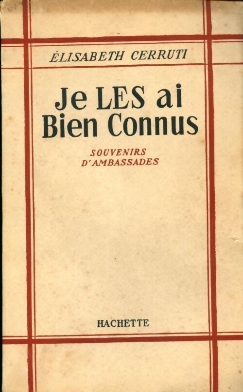 Je les ai bien connus - Elisabeth Cerruti - Livre