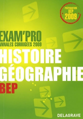 Histoire-géographie BEP Annales corrigées  - Jean Menand - Livre