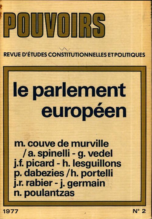 Pouvoirs n°2 : Le parlement européen - Collectif - Livre