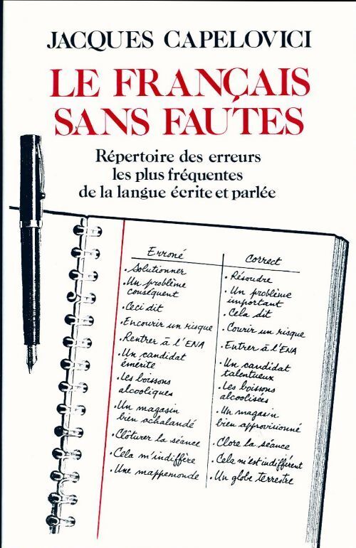 Le français sans fautes - Jean Capelovici - Livre