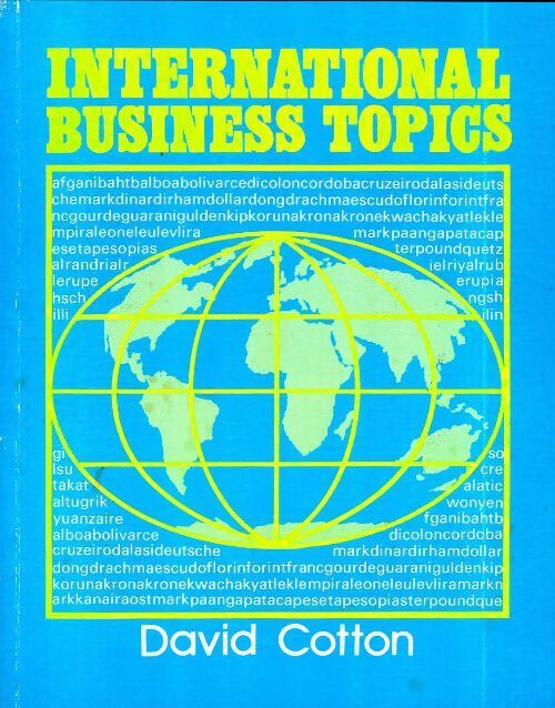International business topics - David Cotton - Livre