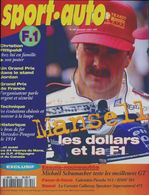 Sport-auto n°390 : Mansell, les dollars et la F1 - Collectif - Livre