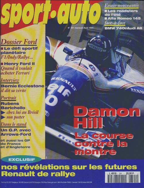 Sport-auto n°391 : Damon Hill, la course contre la montre - Collectif - Livre