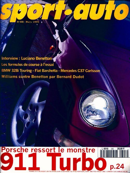 Sport-auto n°398 : 911 turbo - Collectif - Livre