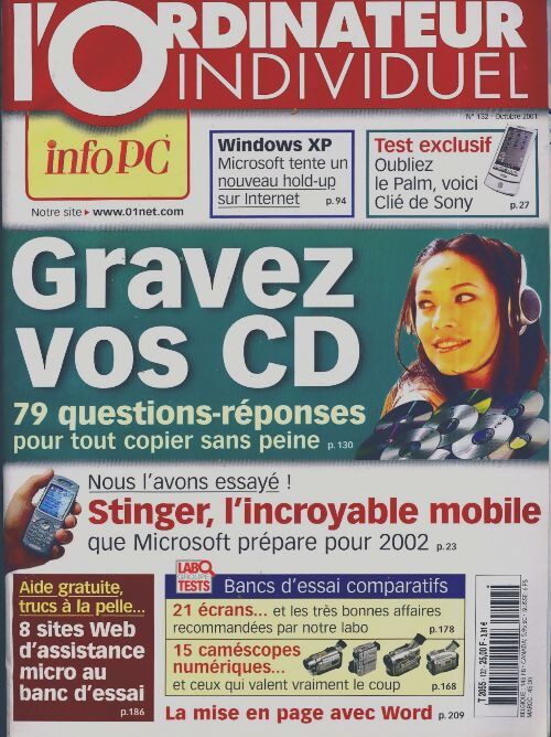L'ordinateur individuel n°132 : Gravez vos CD - Collectif - Livre