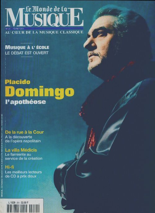 Le monde de la musique n°251 : Placido Domingo - Collectif - Livre