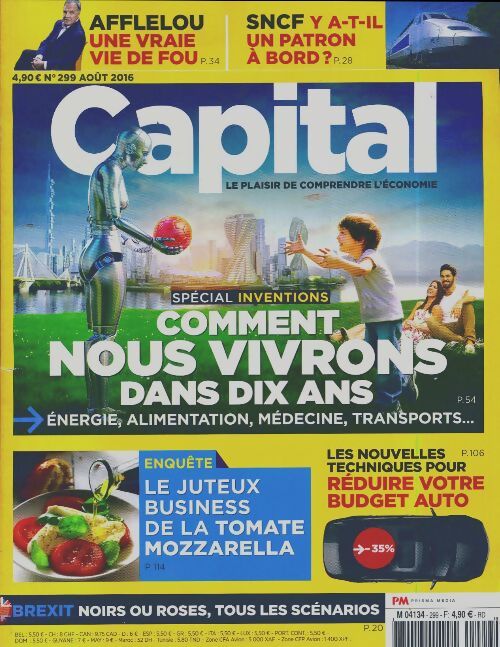 Capital n°299 : comment nous vivrons dans dix ans - Collectif - Livre