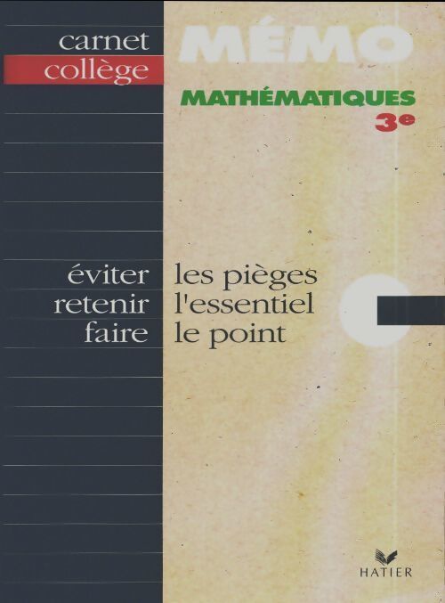 Mathématiques 3e - Josep Cesaro - Livre