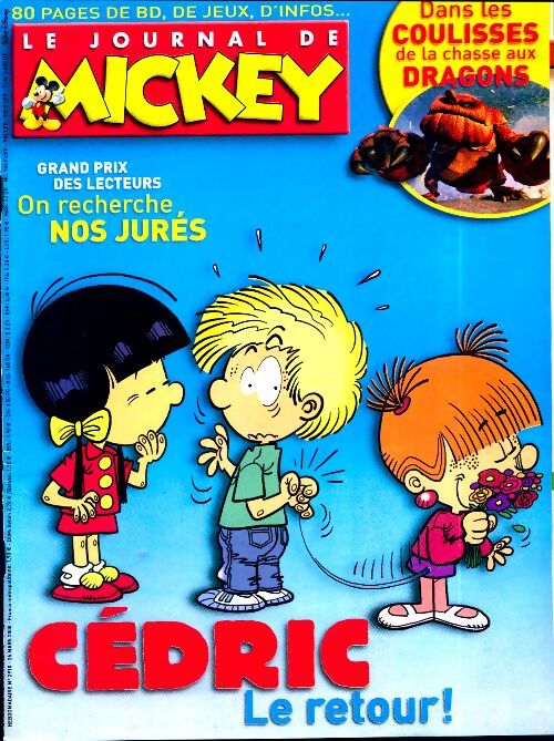 Le journal de Mickey n°2910 : Cédric, le retour ! - Collectif - Livre