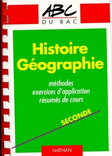 Histoire-Géographie seconde - Pierette Chapelle - Livre