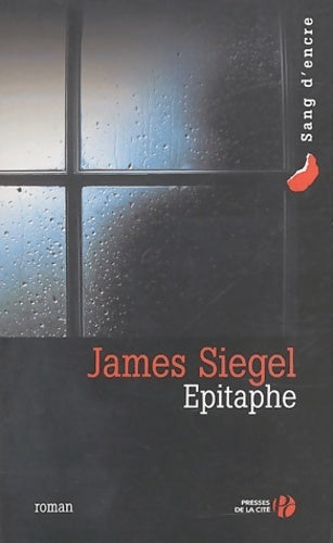 Epitaphe - James Siegel - Livre