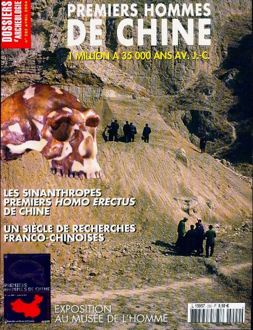 Les dossiers d'archéologie n°292 : Premiers hommes de Chine - Collectif - Livre