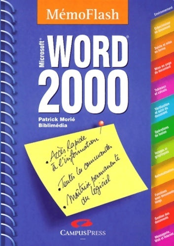 Word 2000 - Patrick Morié - Livre