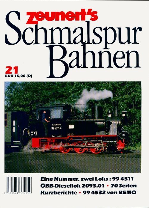 Zeunert's schmalspur Bahner n°21 - Collectif - Livre