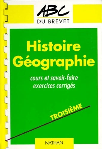 Histoire géographie 3e - Lanceau - Livre