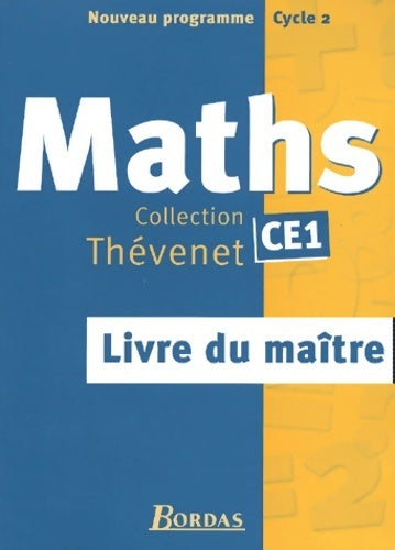 Maths CE1. Livre du maître - Eric Lenoir - Livre
