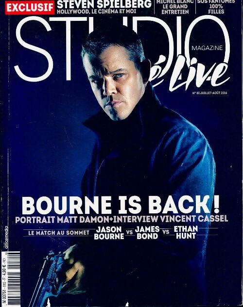Studio ciné live n°81 : Bourne is back ! - Collectif - Livre