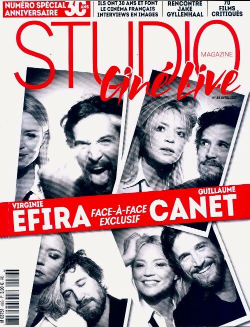 Studio ciné live n°88 : Virginie Efira face-à-face Guillaume Canet - Collectif - Livre