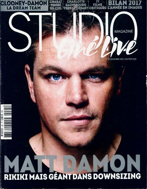 Studio ciné live n°95 : Matt Damon - Collectif - Livre